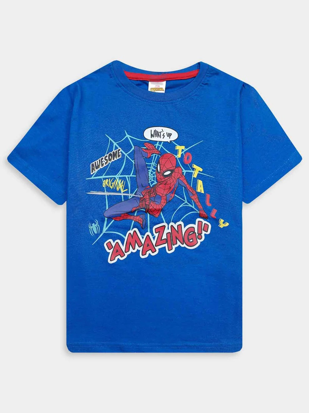 Boys Spiderman Blue T-Shirt