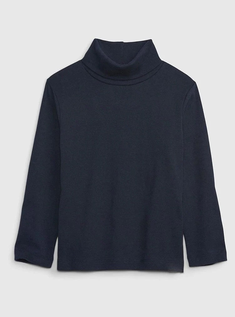 Girls Turtle Neck Black Top