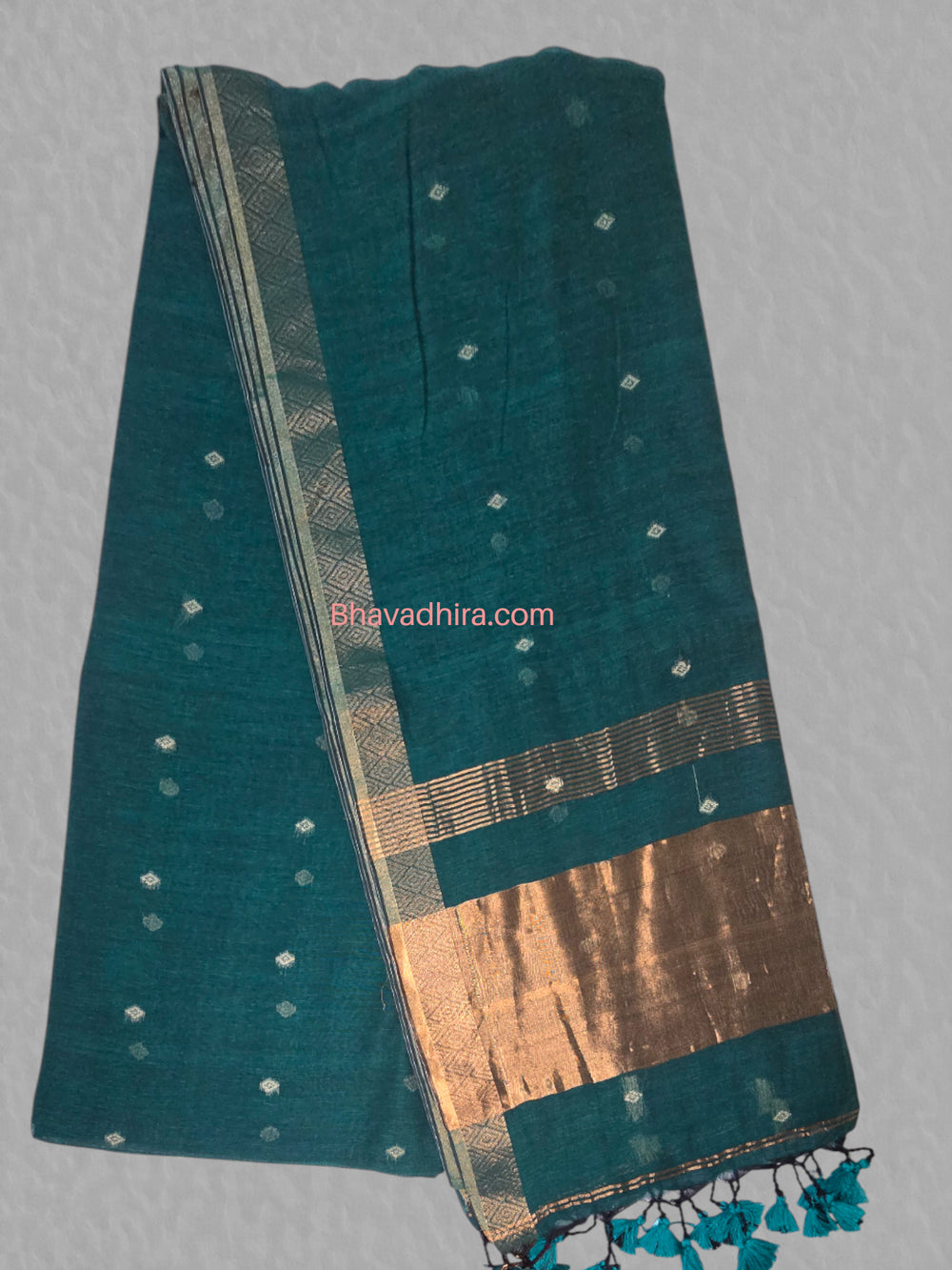 Khadhi Cotton Sarees Green