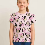 Girls Pink AOP T-Shirt