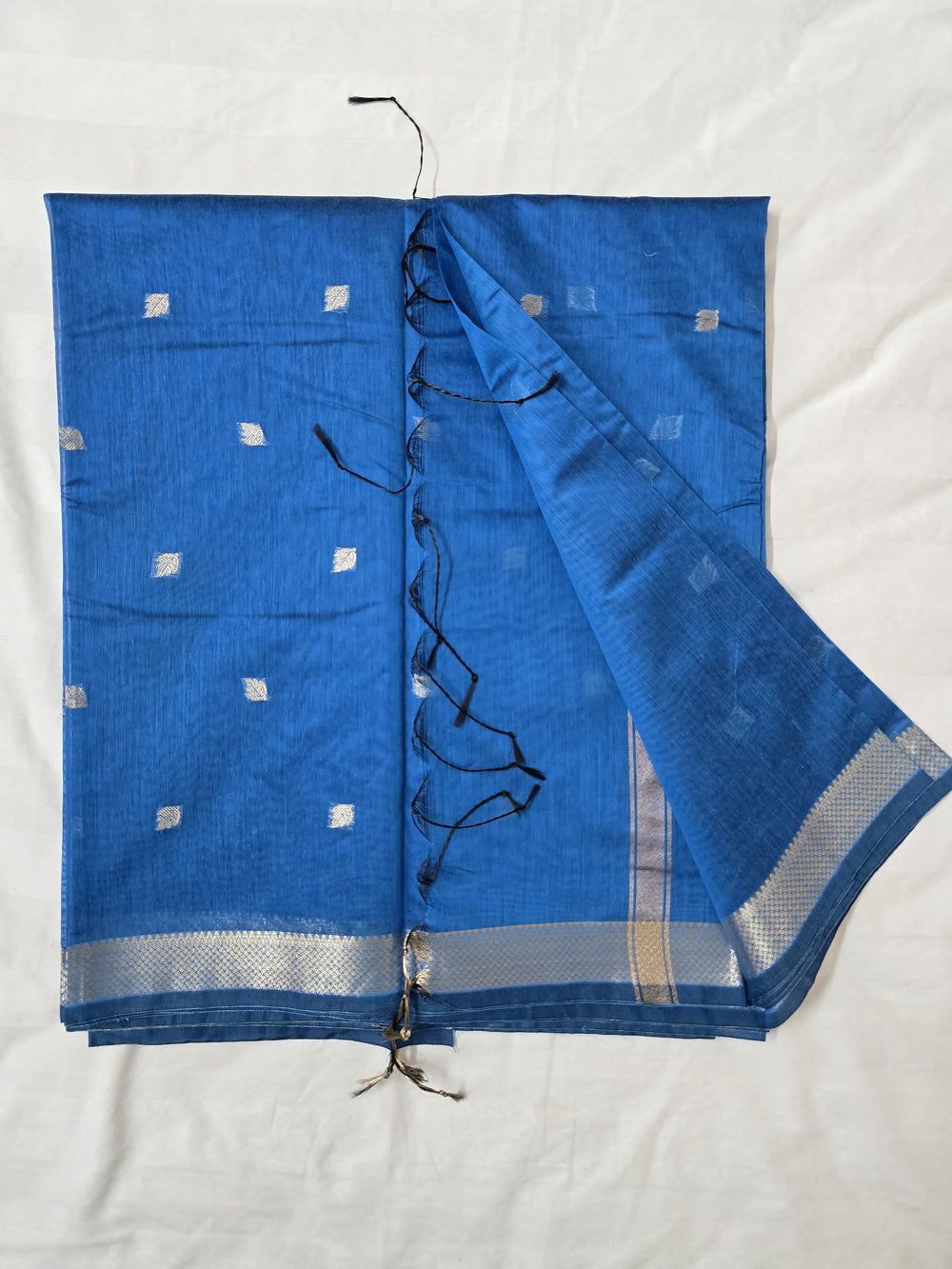 Beautiful Royal blue Silk cotton saree
