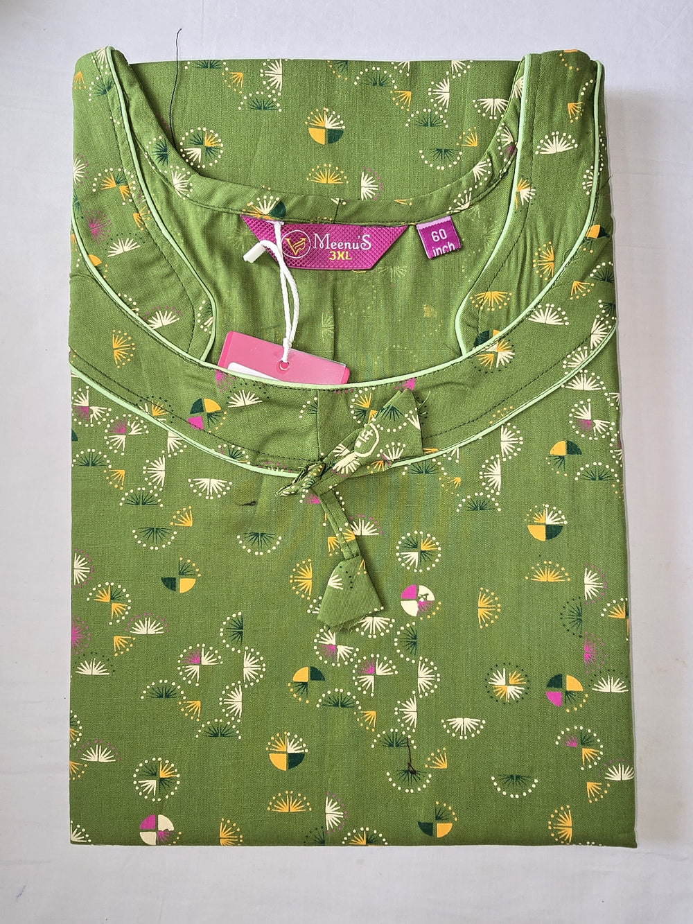 Meenu's Blue star Nighties Green 3XL