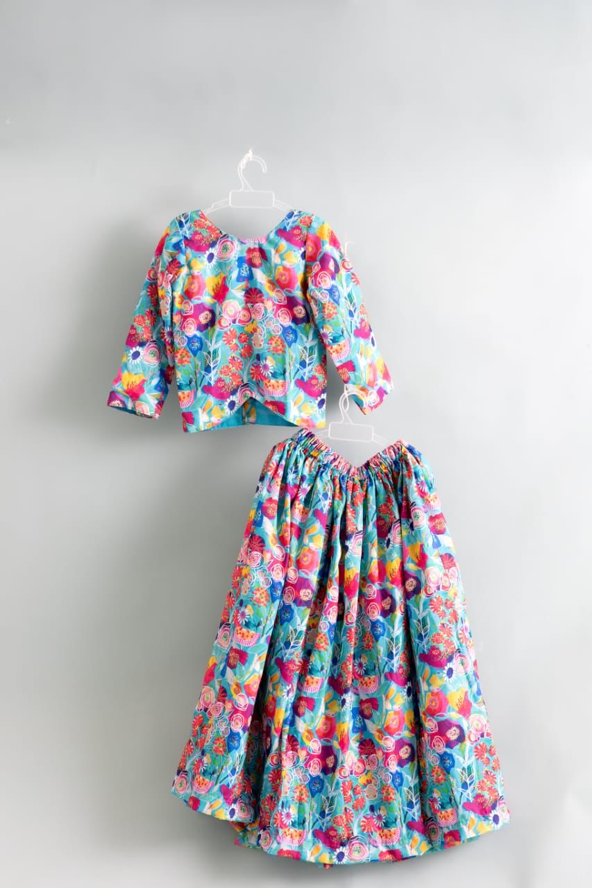 Meadow Green Marigold Print Maxi Dress