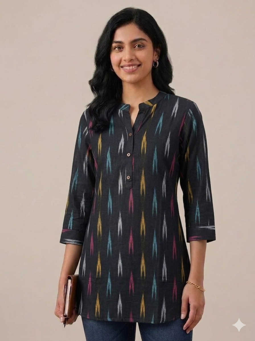 Ikat Tunics - Black