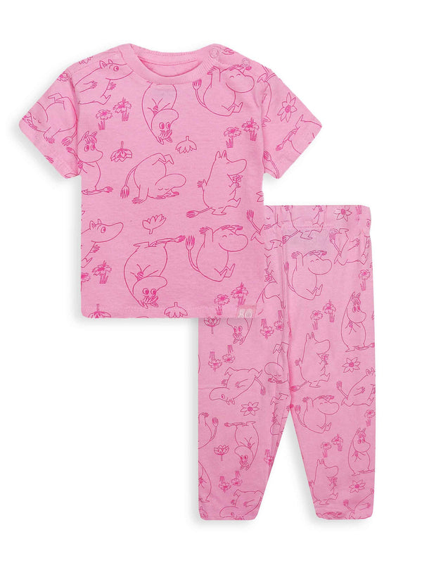 Baby Girls Printed Pyjama Set Moomin