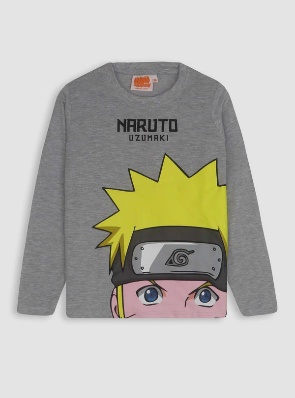 Boys Long Sleeve Printed NARUTO T-Shirt