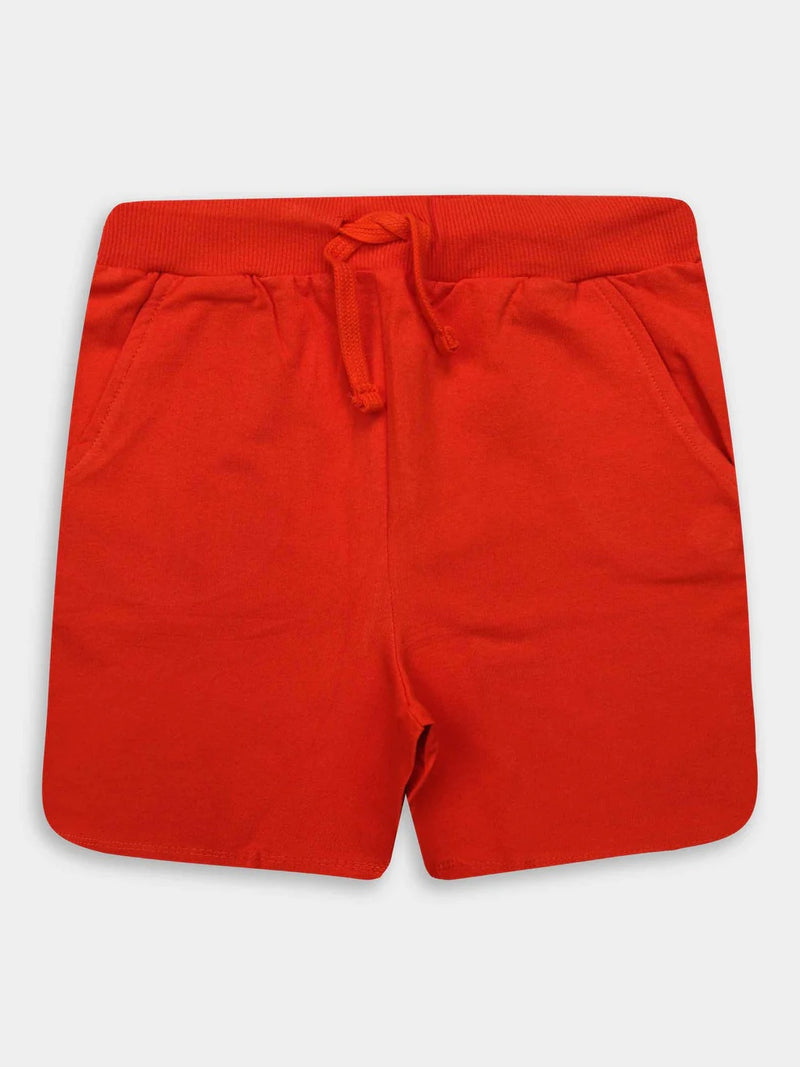 Boys French Terry Shorts - Orange