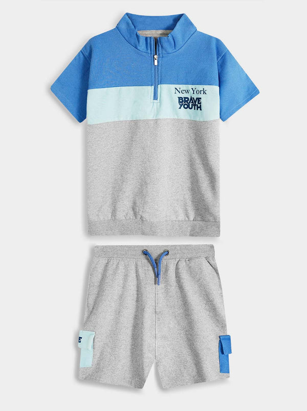 Boys Cut n Sew Fleece Short Set