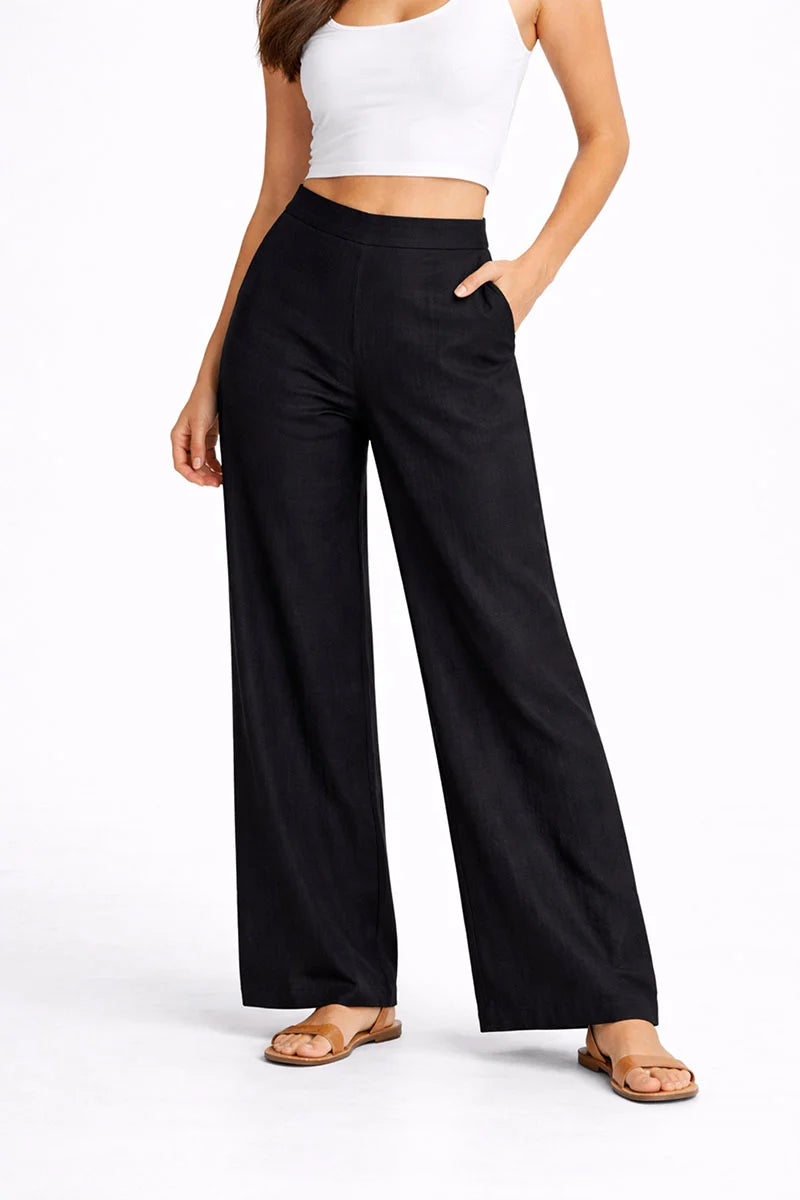 Linen Pallazo Pants