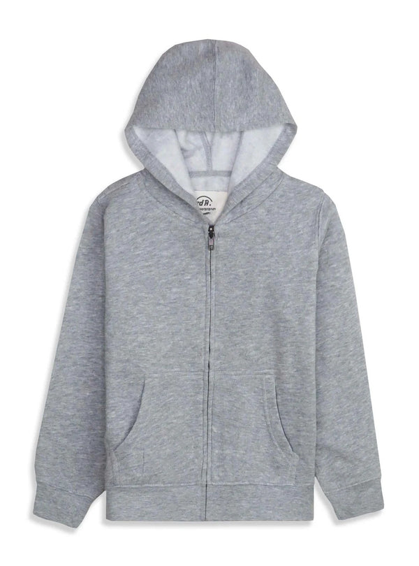 Girls Full Zipper Sweatshirt - Grey