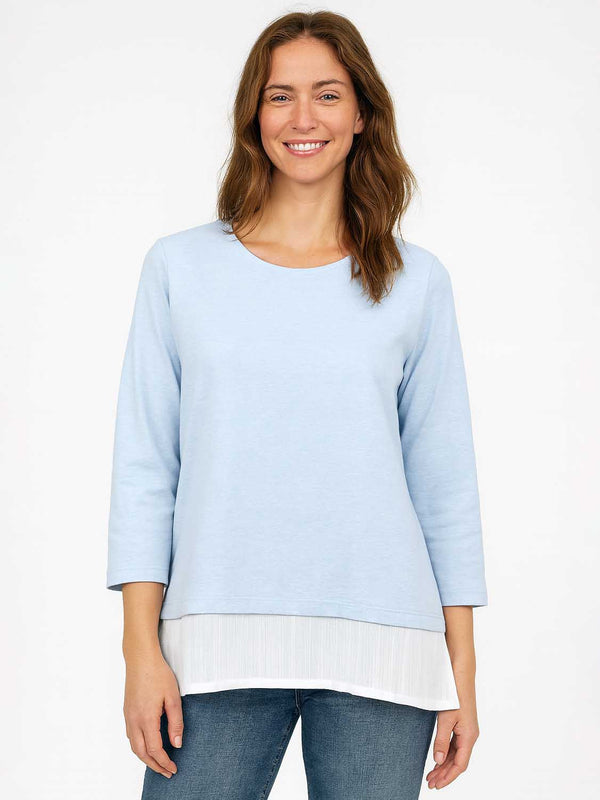 Ladies Long Sleeve Blue Top