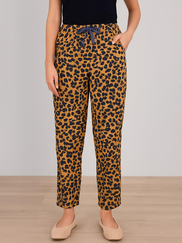 Ladies All Over Printed Viscose Pant