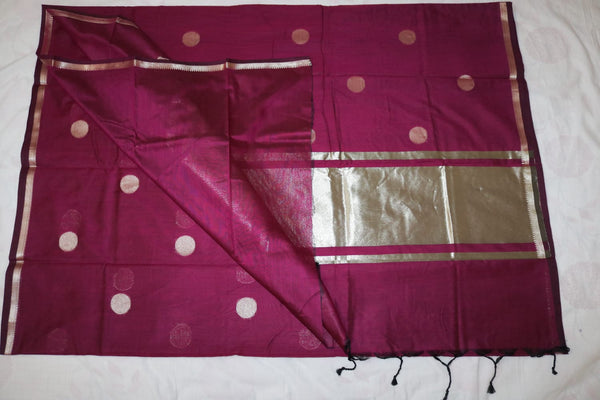 Soft Mangalgiri Silk Sarees Maroon
