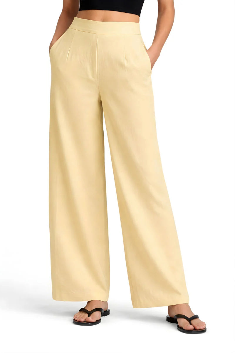 Linen Pallazo Pants