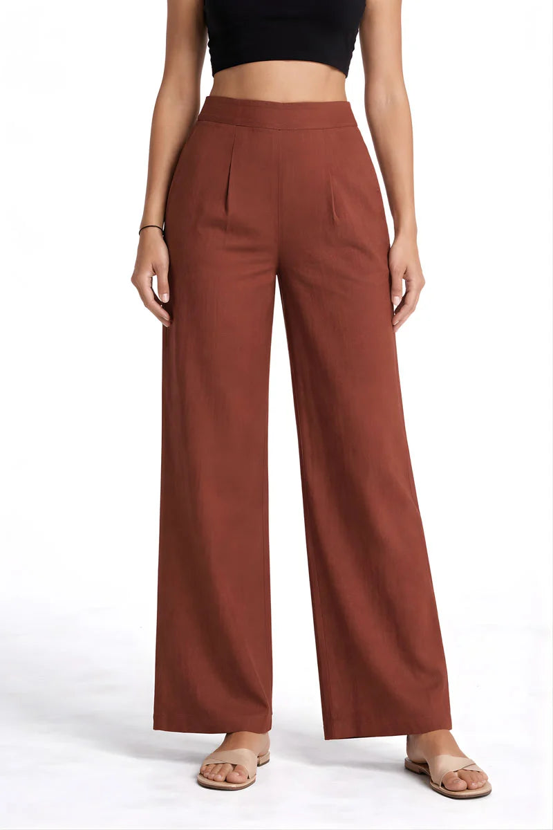 Linen Pallazo Pants