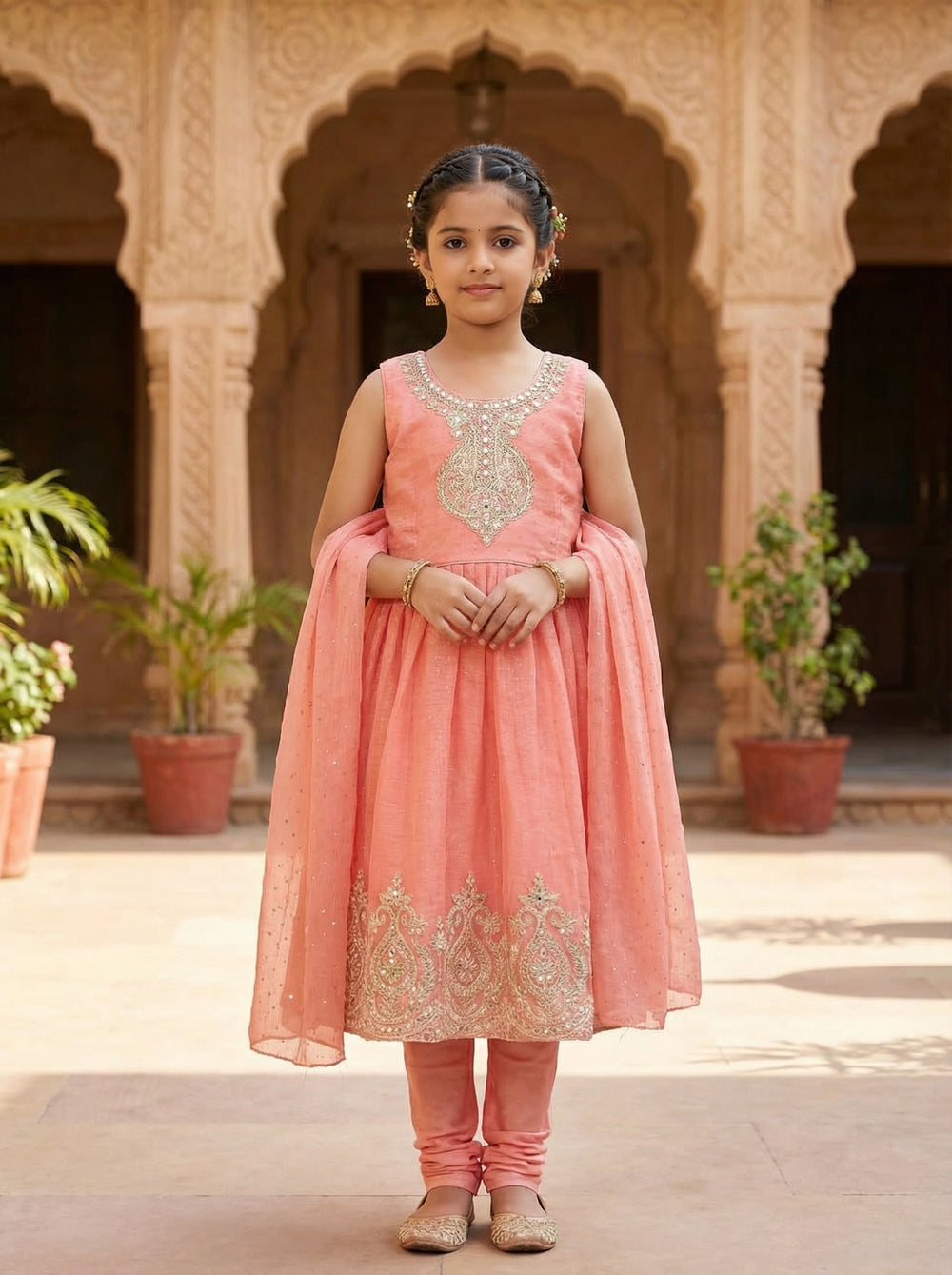 girls-salwar-suit-orange