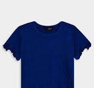 Girls Smocked Navy T-Shirt