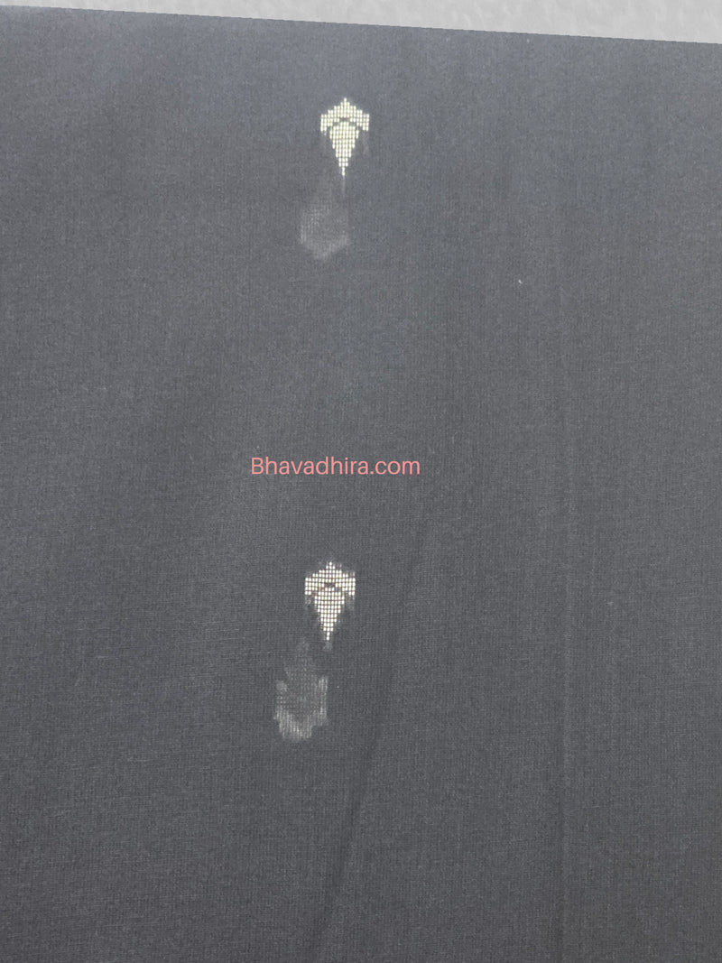 Khadhi Cotton Sarees Black