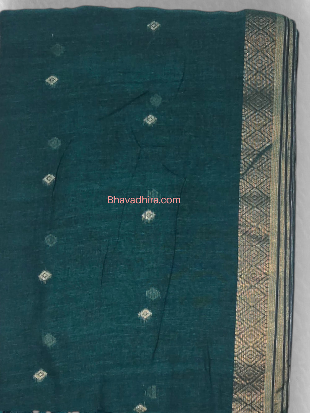 Khadhi Cotton Sarees Green
