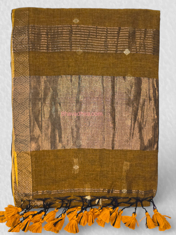 Khadhi Cotton Sarees Honey