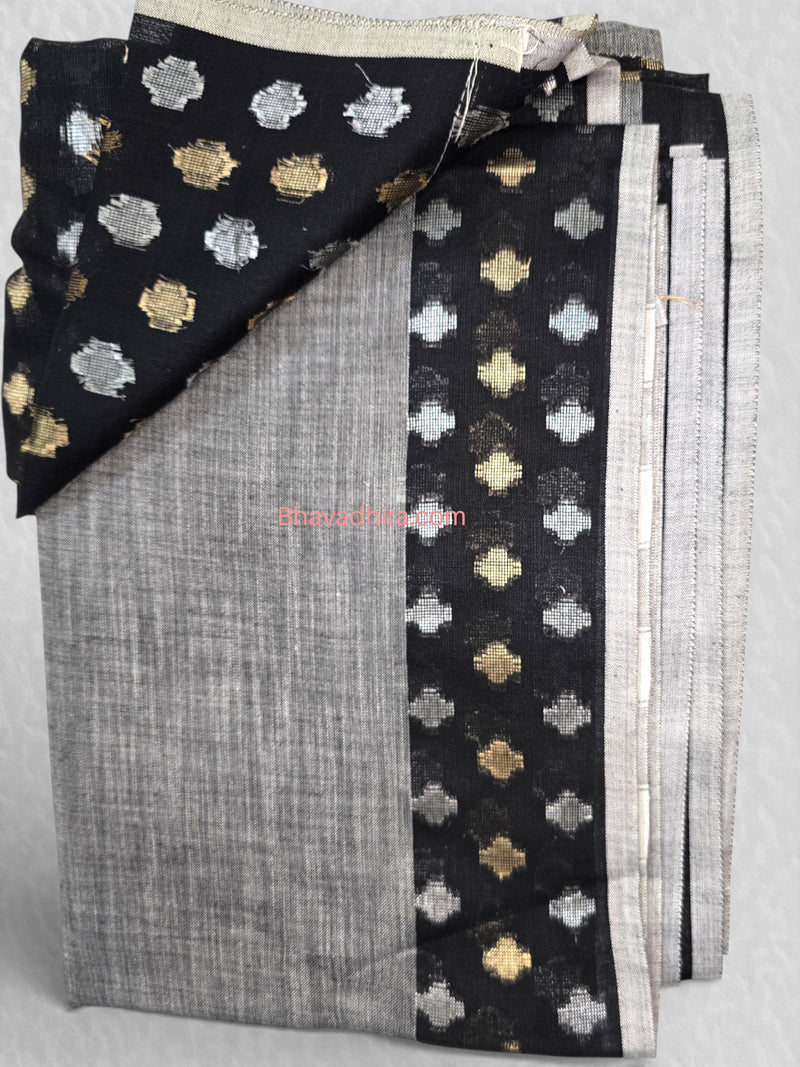 Linen Sarees Linen Black Saree