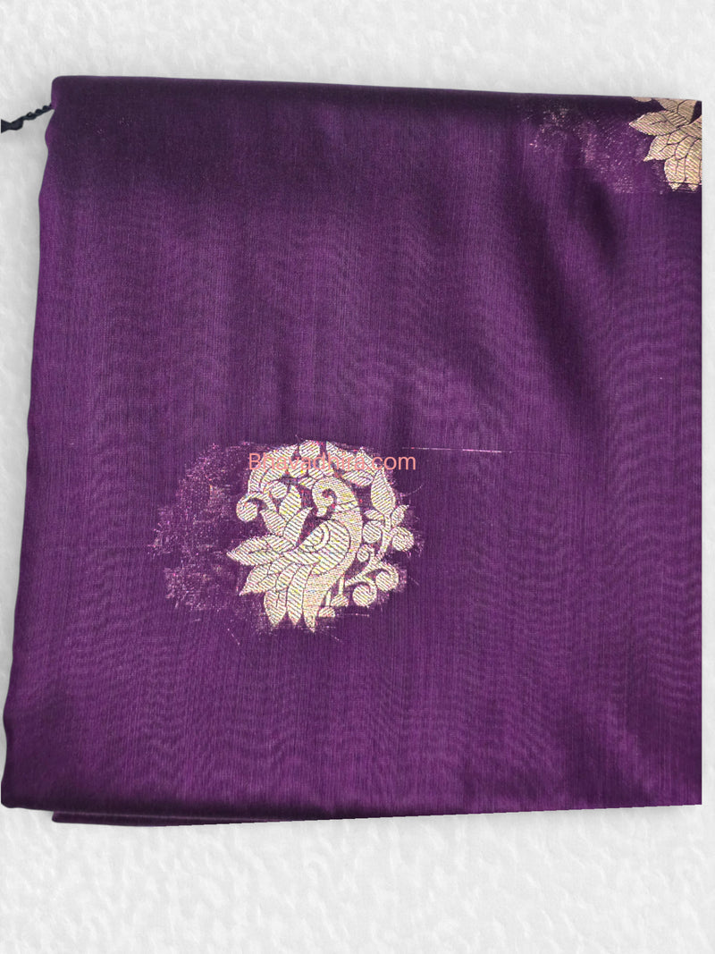 Soft Mangalgiri Silk Sarees Purple