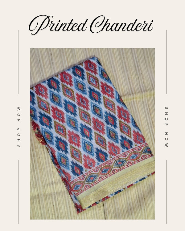 Printed Chanderi Diamond