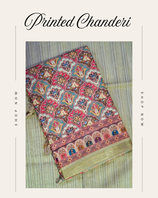 Printed Chanderi Motif