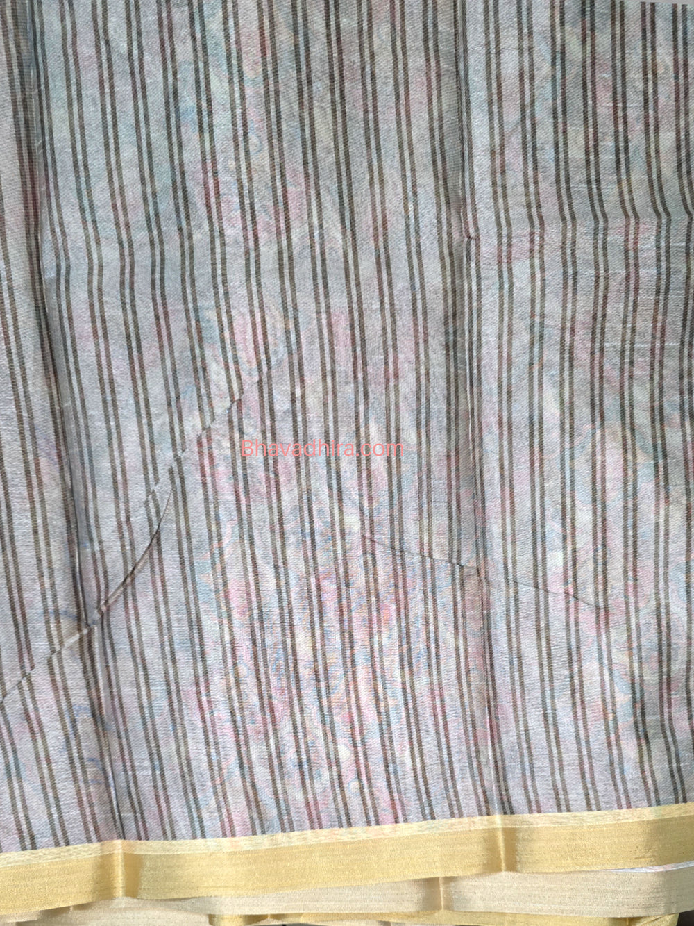 Printed Chanderi Motif