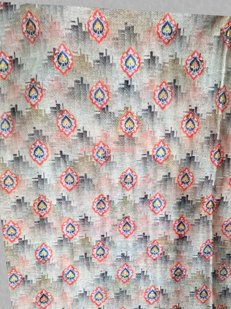 Printed Chanderi Triangle