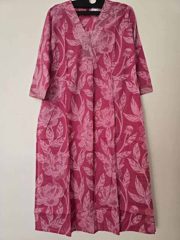Pink Long Kurti
