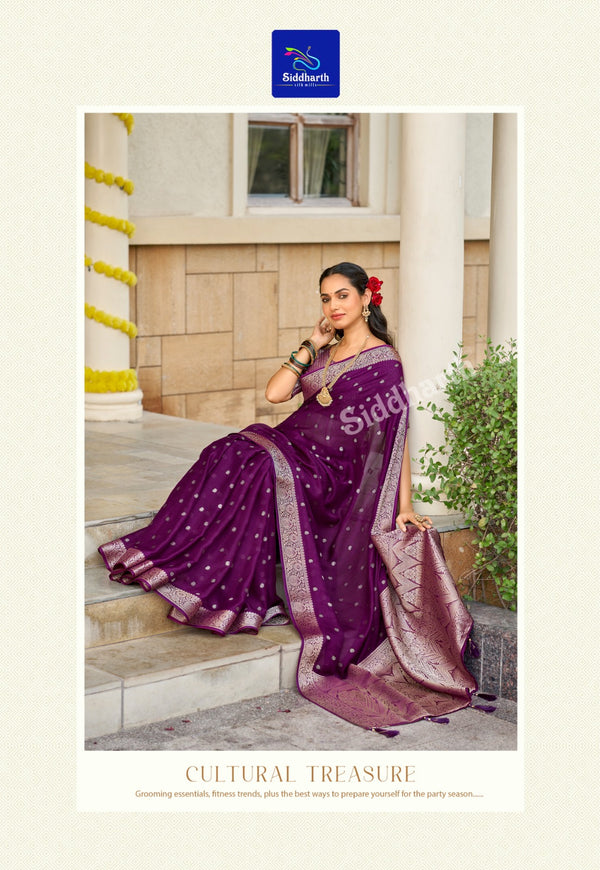 Barora Silk - Purple