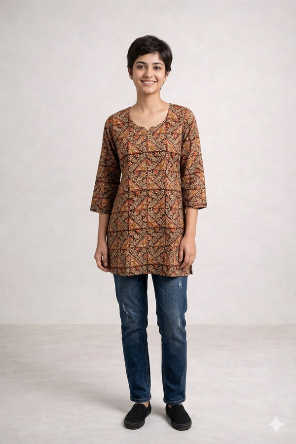 Kalamkari Tunics - Maroon