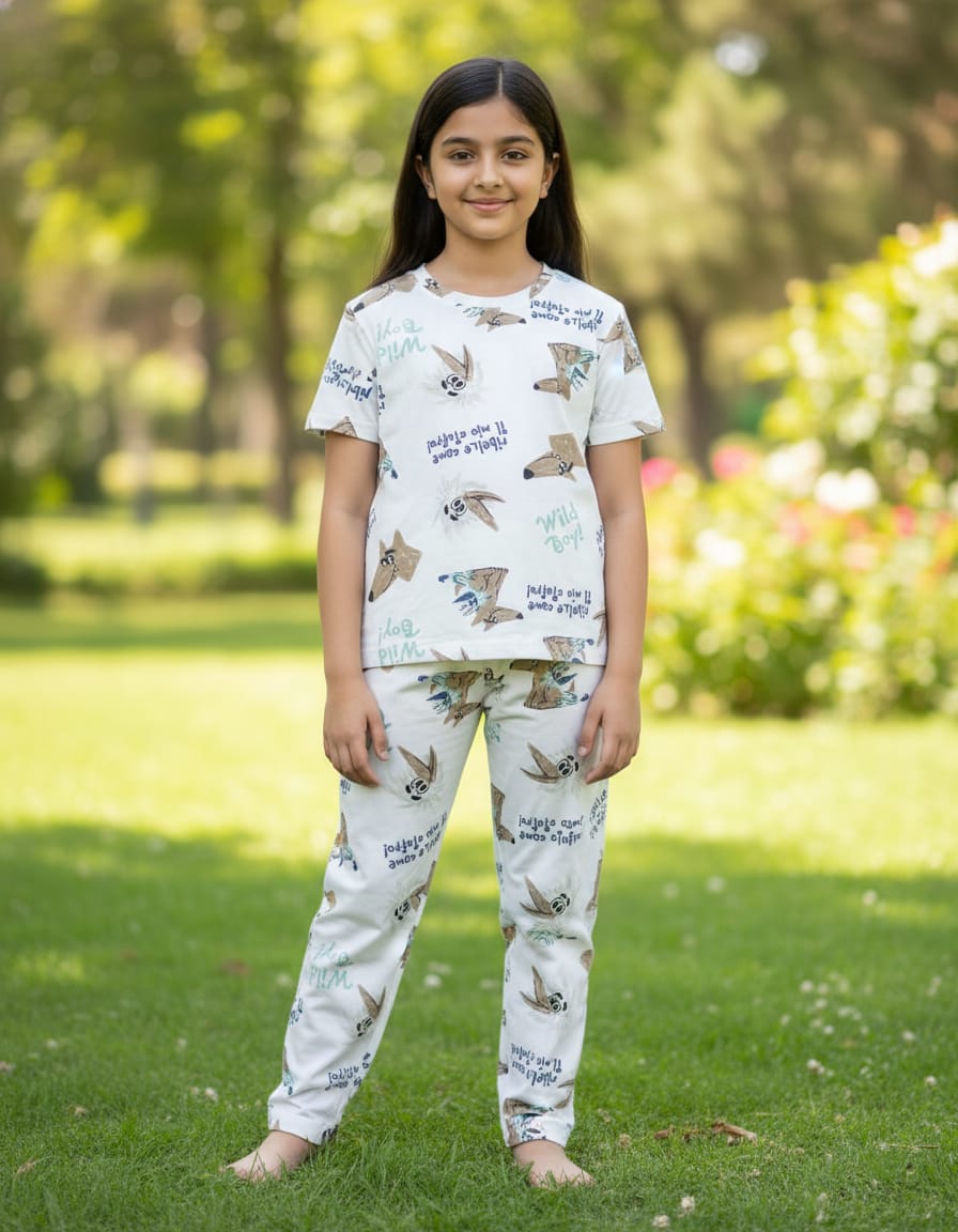 Fine print cool cotton set -  Cartoon Adventure