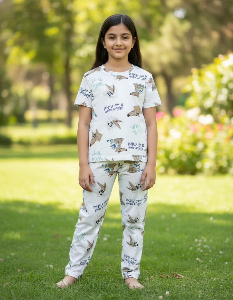 Fine print cool cotton set -  Cartoon Adventure