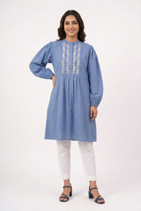 Lavender Embroidery Tunics