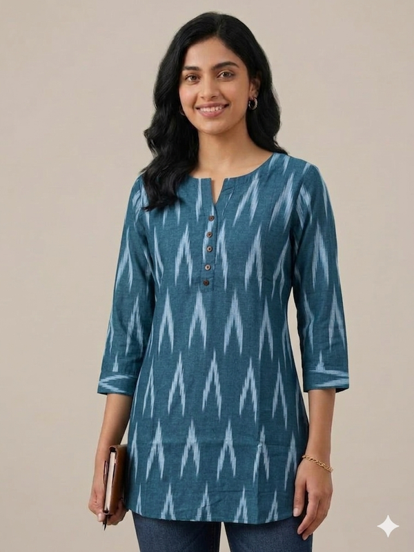 Ikat Tunics - Blue
