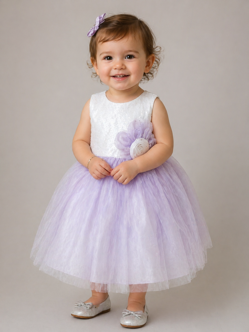Girls Party Dress - Purple