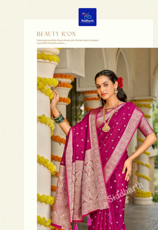 Barora Silk - Rani Pink