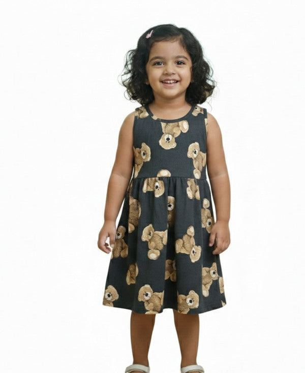 Teddy Bear Print Dress