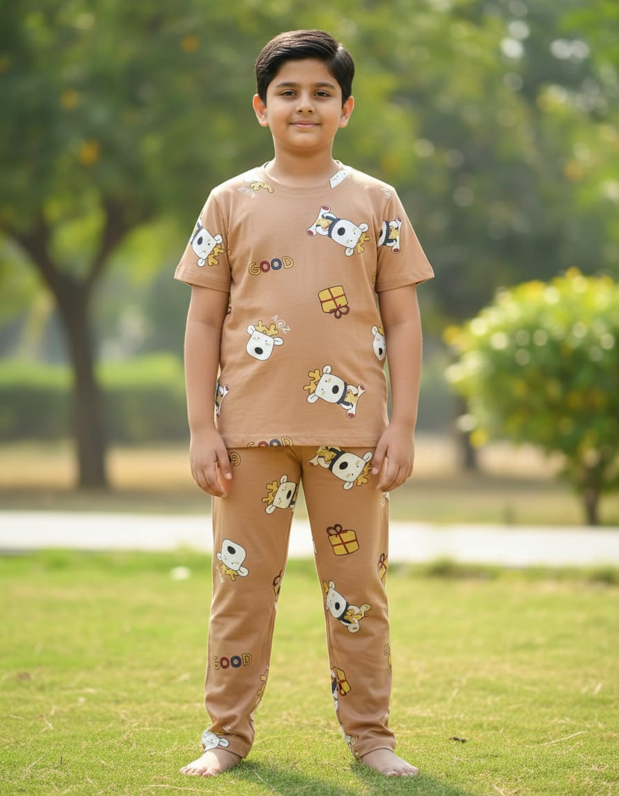 Fine print cool cotton set - Good Deer