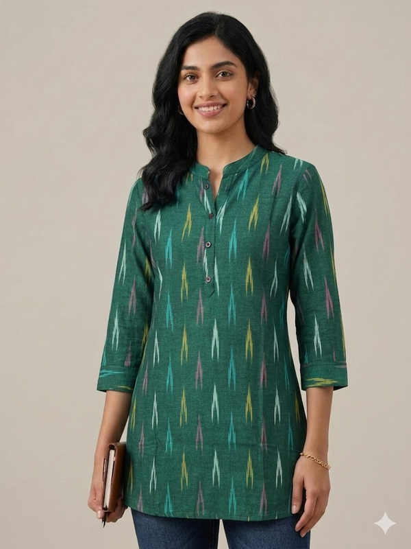 Ikat Tunics - Green
